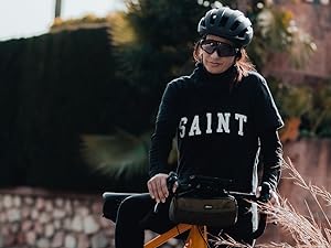 green handlebar bag