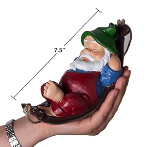 garden gnome outdoor statue garden decor garden gnomes outdoor Hanging statue nome knome