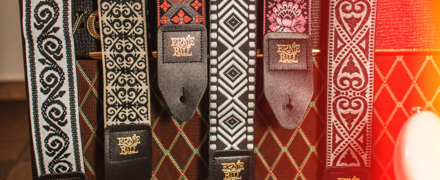 guitar straps on amp