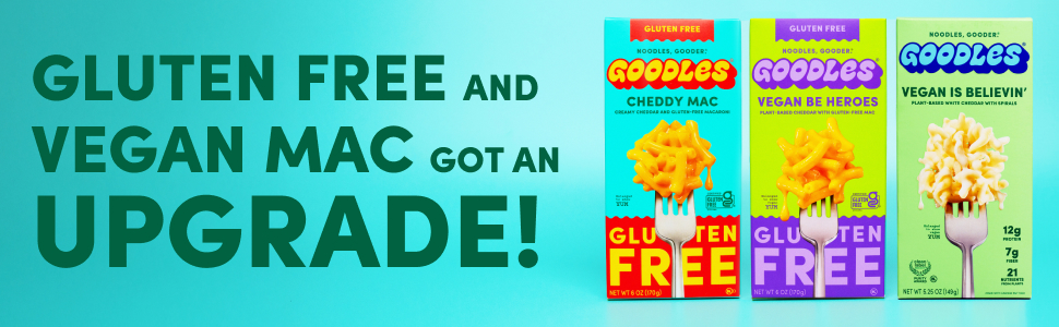Goodles macaroni and cheese pasta prepared meals gluten free healthy snacks high protein food