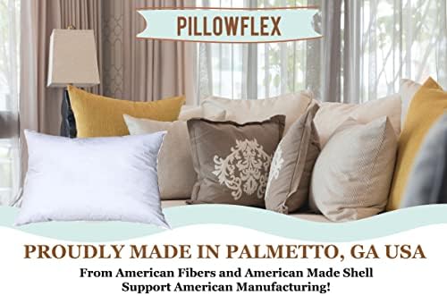 Pillowflex Premium Polyester Pillow Insert - 20x26 Soft Decorative Pillow | 2 Pack - Rectangle Throw Form, Full Loft, Supportive Fill