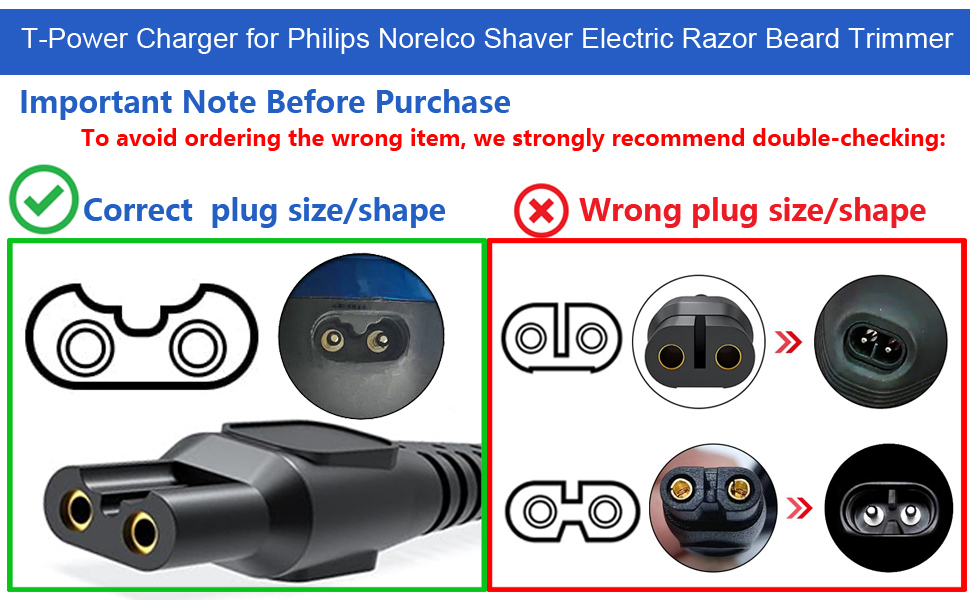 T-Power Charger power plug size
