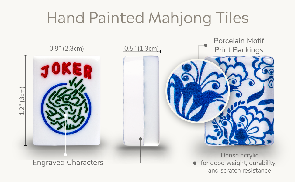 American Mahjong Set, “Chinoise II” with Soft Case