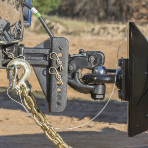 CURT Adjustable Trailer Hitch Ball Mount Channel Pintle Ball Combination