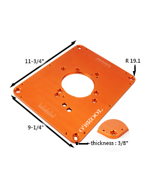 Router Plate Size