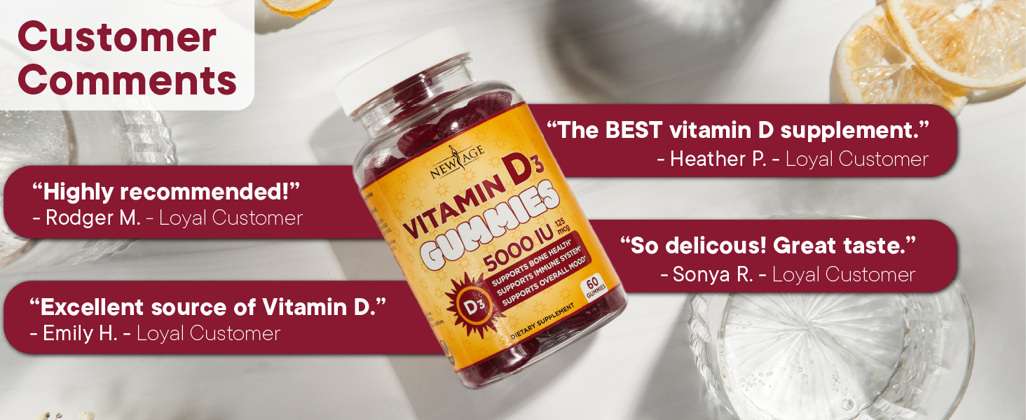vitamin d gummies immune bone skin health