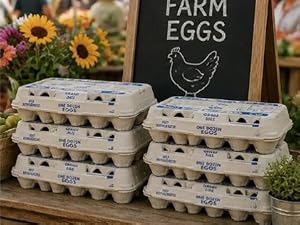 eggs for sale at a farmers market