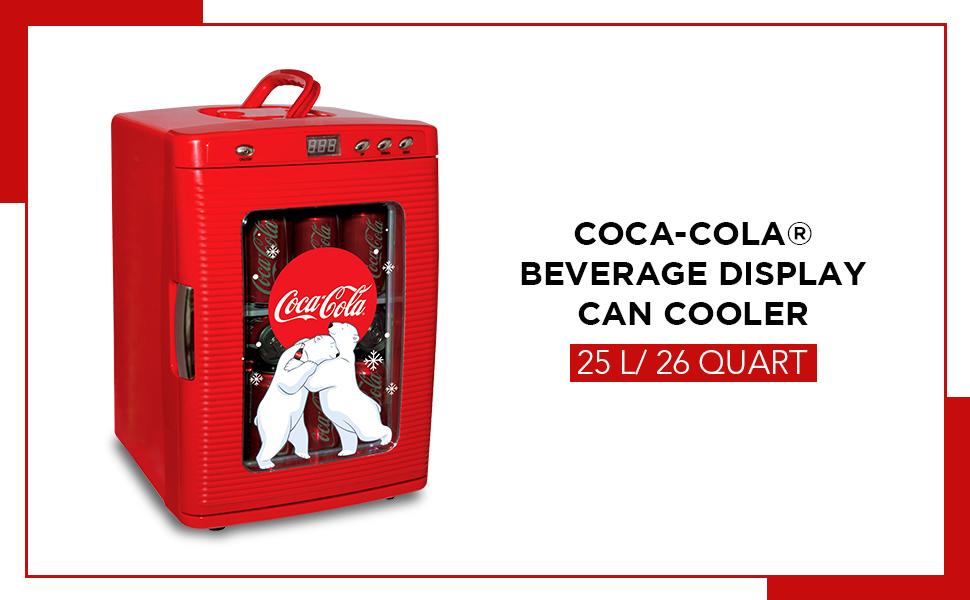 Mini Fridge, Coca cola, Portable, Desk, Small, Tiny, Refrigerator, Bedroom, 25 Can, Koolatron