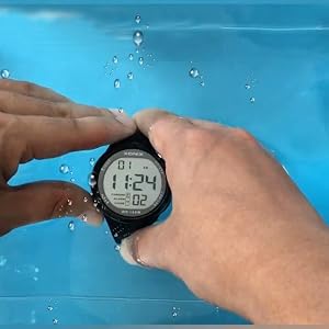 press button underwater watch