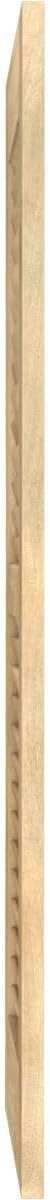 15"W x 48"H Americraft Two Equal Louver Exterior Real Wood Shutters (Per Pair), Unfinished