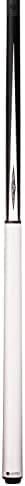 LUCASI LPSP Sneaky Pete Cue, White/Black Lustrous Matte Finish, 4-Point White/Silver Crush Inlays, Pinnacle Carbon Fiber Composite Shaft