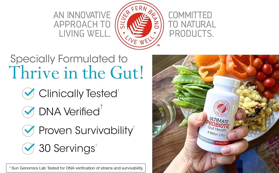 Ultimate Probiotic, formulated to restore your gut health and resolve your stomach issues.