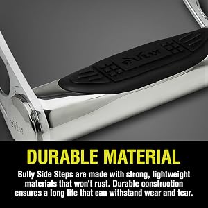 Bully,side step,truck accessories,durable,support,anti-slip,easy to install,rugged,customizable,pair