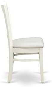 East West Furniture VAC-OAK-C Vancouver Dining Chairs - Linen Fabric Upholstered Wood Chairs, Set of 2, Oak