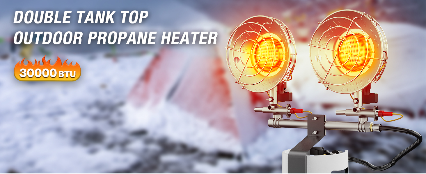 Double Tank Top Propane Heater