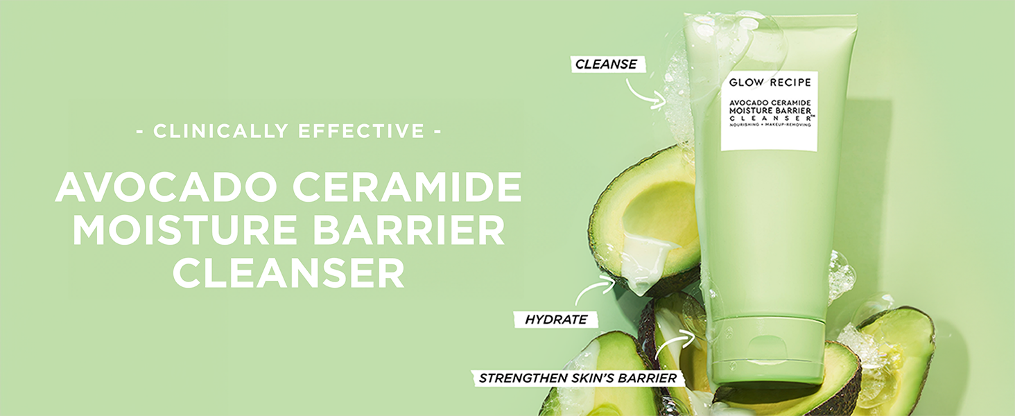 Avocado ceramide moisture barrier cleanser