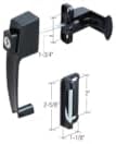 Black Screen and Storm Door Push Button Lock 1-3/4" Screw Holes