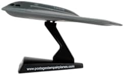Postage Stamp USAF B-2 Spirit Stealth Bomber Die-Cast Model – 1:280 Scale Long-Range Strategic Aircraft Replica with Display Stand, Highly Detailed