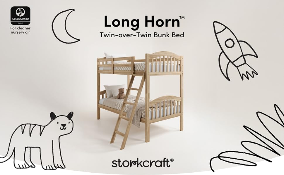 kids bunk bed children twin bedroom youth bunkie toddler detachable separate space saving solid wood