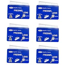 fresnel lens credit card pocket plastic magnifier