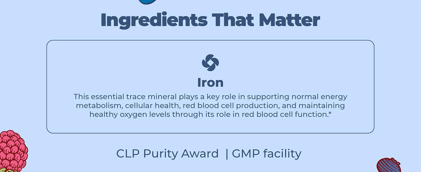 Iron Liquid, Berry, 15.22 oz
