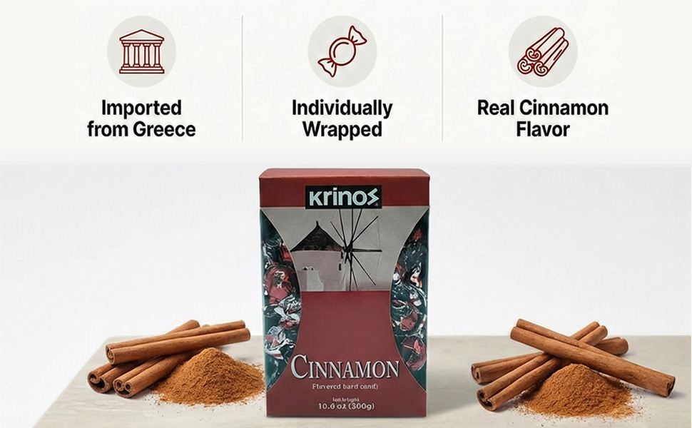 Krinos Cinnamon Hard Candy
