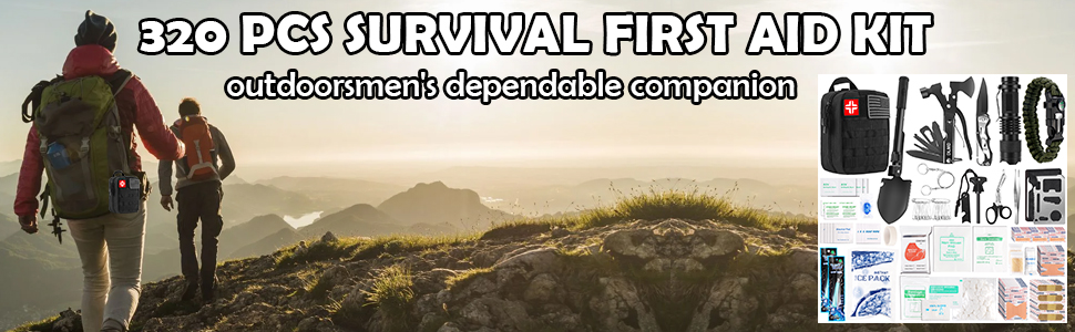 320pcs survival kits