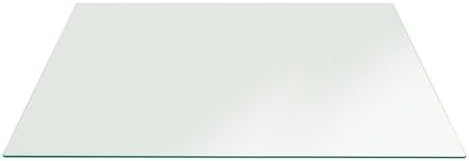 Clear Rectangle Tempered Glass Table Top 24" x 48", 1/4" Thick Flat Polished Edge, Scratch Resistant, Easy Clean Replacement for Dining, Coffee, or Office Tables – Fab Glass and Mirror