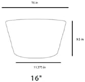 The HC Companies Whiskey Barrel Planter - Decorative Garden Pots - Indoor & Outdoor Resin Planters - Weather-Resistant Planting Pots (16” Aged Oak)