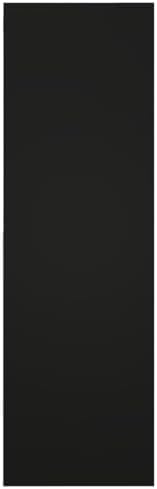 12"W x 55"H True Fit PVC Center Circle Arts & Crafts Fixed Mount Shutters, Black (Per Pair - Hardware Not Included)