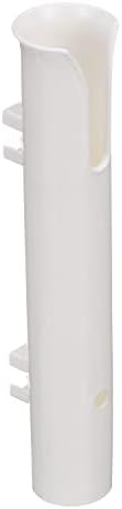 attwood 12708-2 PVC Rod Holder Storage, White PVC Construction, 9 Inches Long, Holds Rod Grips Up to 1 ¾-Inch Diameter, One Size
