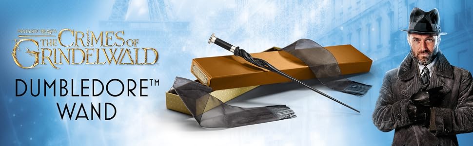 crimes of grindelwald, dumbledore, wand, replica