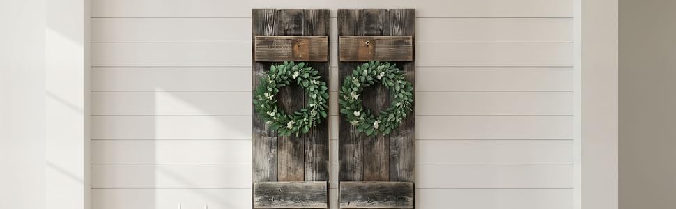 Barnwood Decorative Rustic Shutter Set