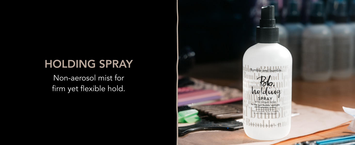 Holding Spray Non-aerosol mist for firm yet flexible hold