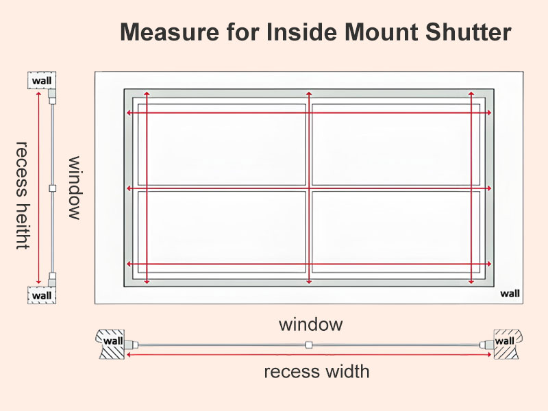How To Measure for Inside Mount Plnatation Shutter