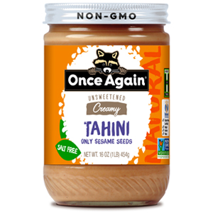 ONCE AGAIN natural TAHINI SESAME SEEDS HUMMUS
