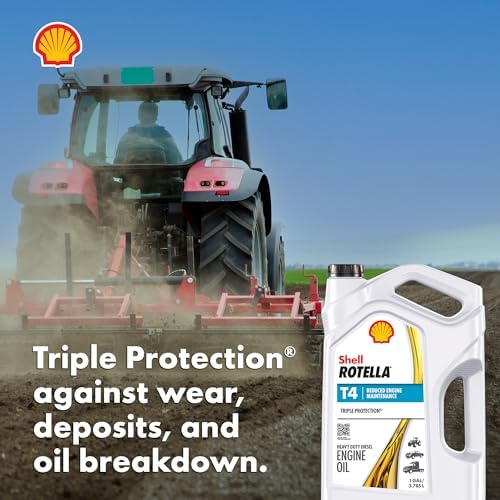 Shell Rotella T4 Triple Protection 10W-30 Diesel Engine Oil, 1 Gallon