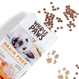 Whole Paws brand Dog Chicken &amp; Garbanzo Beans Recipe