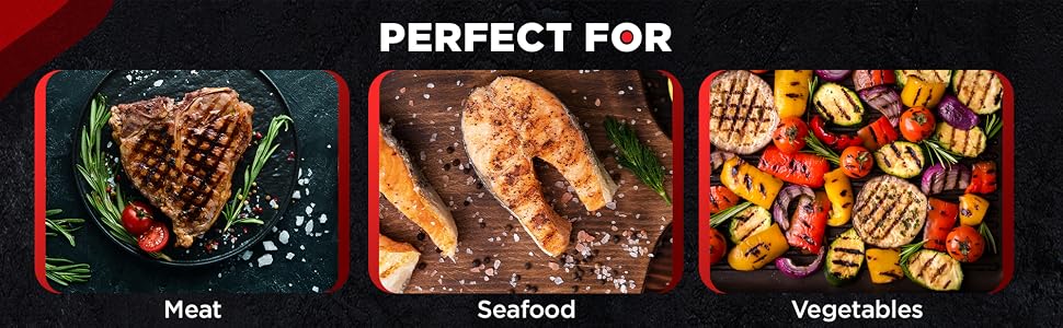 Perfect for Meat, Seafood, Vegetables
