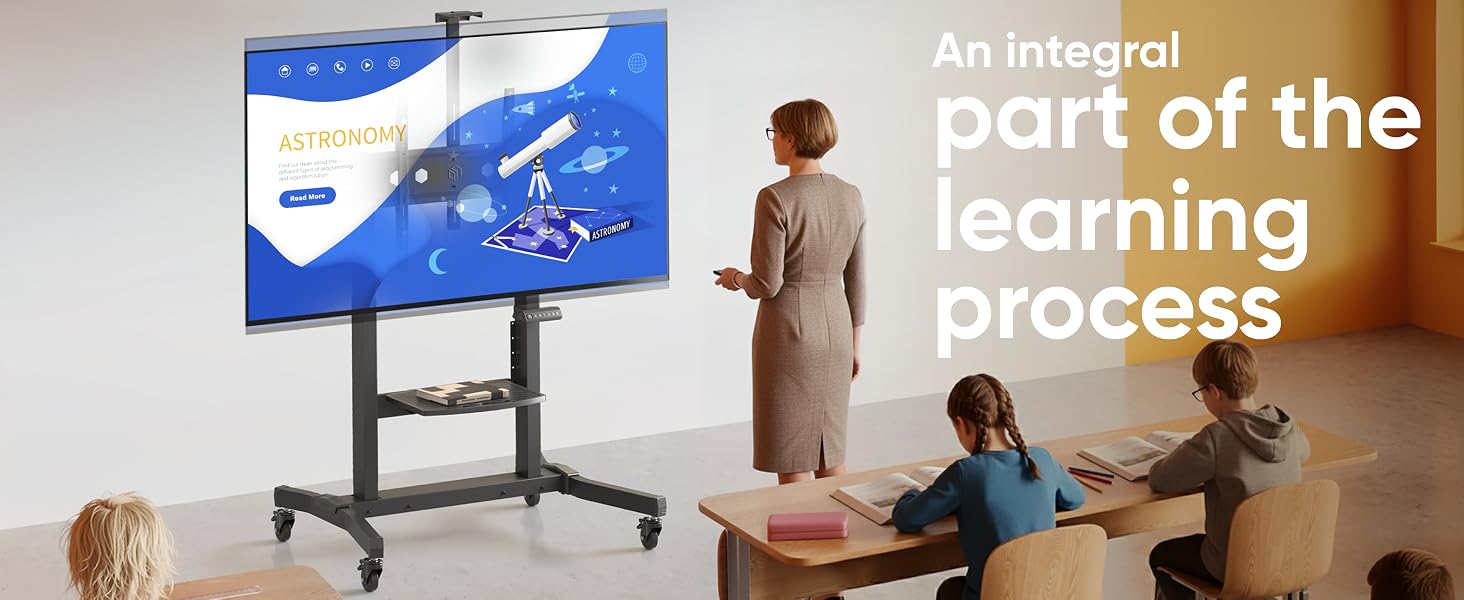 Text reads 'An integral part of the learning process'. Educational or training environment showing equipment setup and usage scenarios.