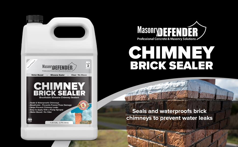 chimney sealer sealant masonry defender brick leaks water cracks leaking leaky