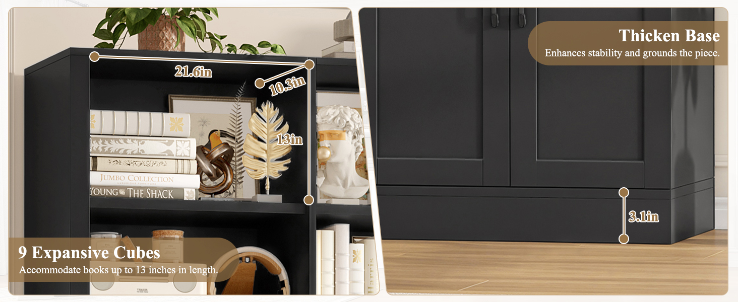Triple Wide Bookshelf