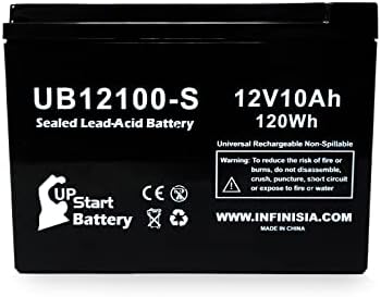 3X 12V 10Ah UB12100-S Replacement for Schwinn S750 36 Volt Battery | Replacement Universal Sealed Lead Acid Battery (10000mAh, F2 Terminal, AGM, SLA)