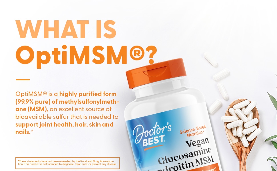 Vegan Glucosamine Chondroitin MSM OptiMSM