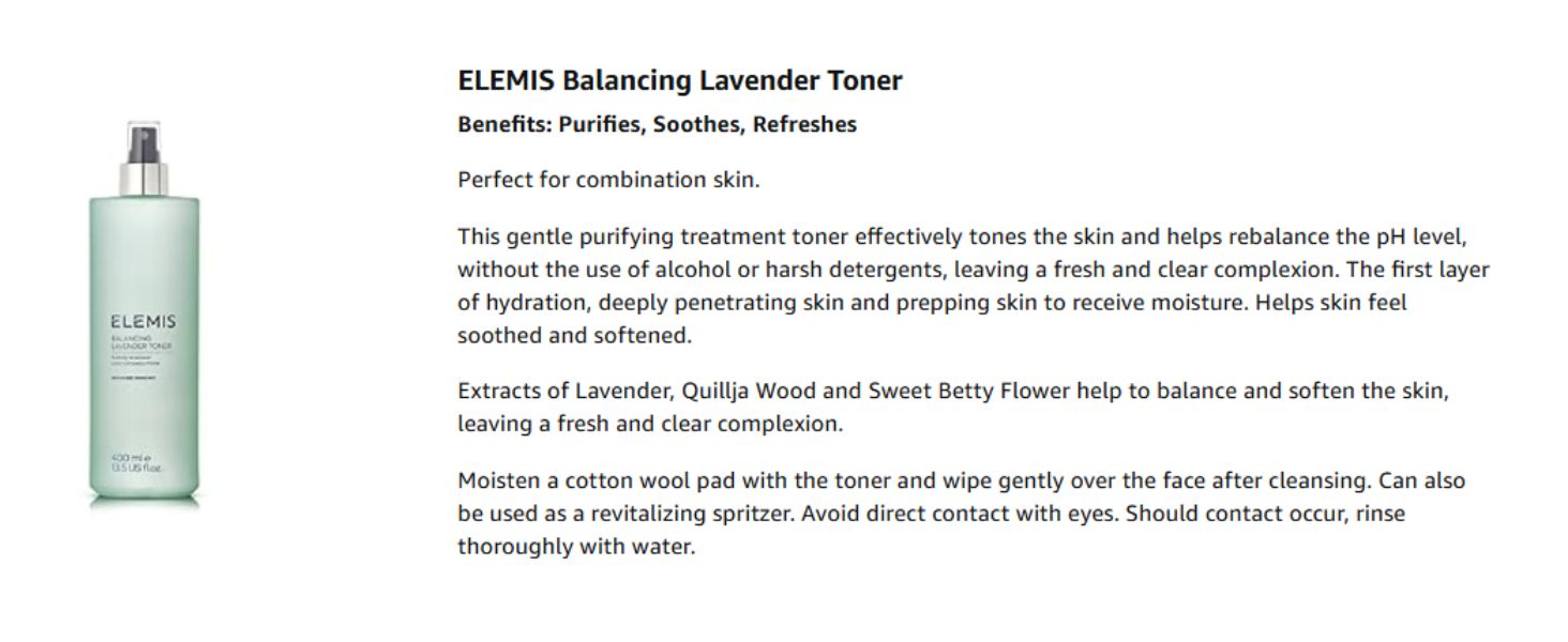 Elemis Balancing Lavender Toner