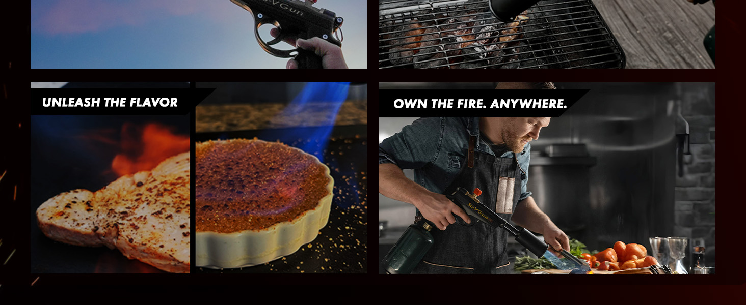 Su v gun grillblazer sear flame torch