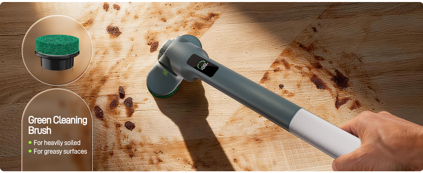 Green Cleaning Brush