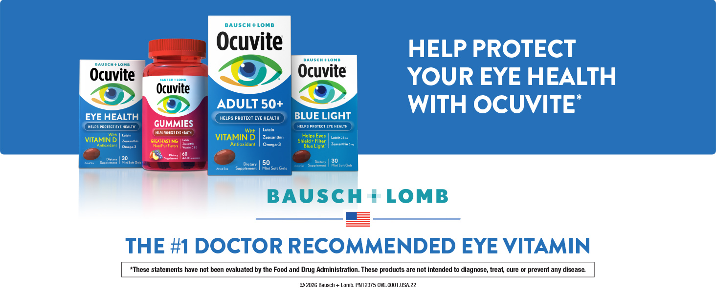 Help protect your eye health with Ocuvite. The #1 doctor recommended eye vitamin