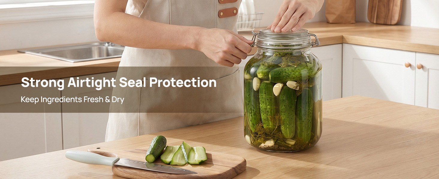 1 gallon glass jar with lid
