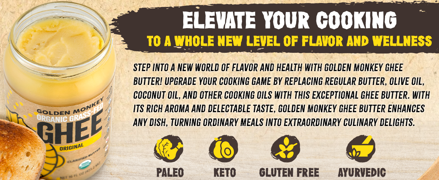 GOLDEN MONKEY Ghee Butter 8oz
